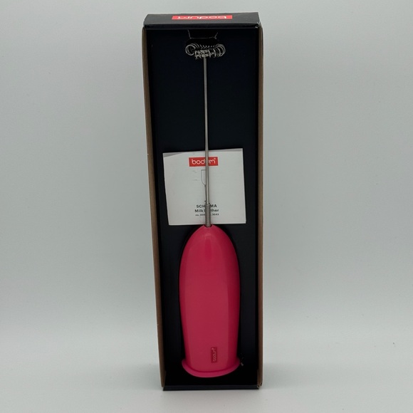 Bodum Schiuma Milk Frother - Pink - Picture 2 of 3